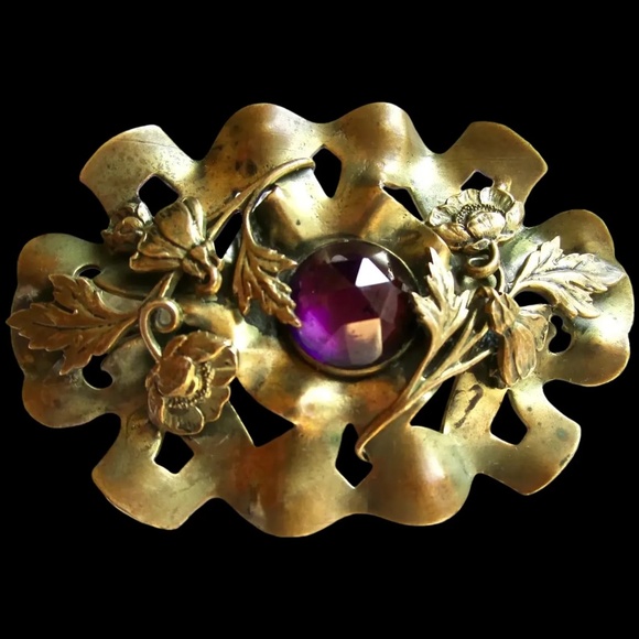 late Victorian to Edwardian sash pin by Charles Hettel / C&R - Picture 1 of 10